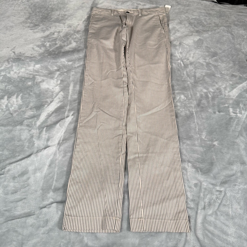 Brooks Brothers Red Fleece Striped Dress Pants Mens 30x34 Skinny Fit Cotton NEW - Picture 7 of 12